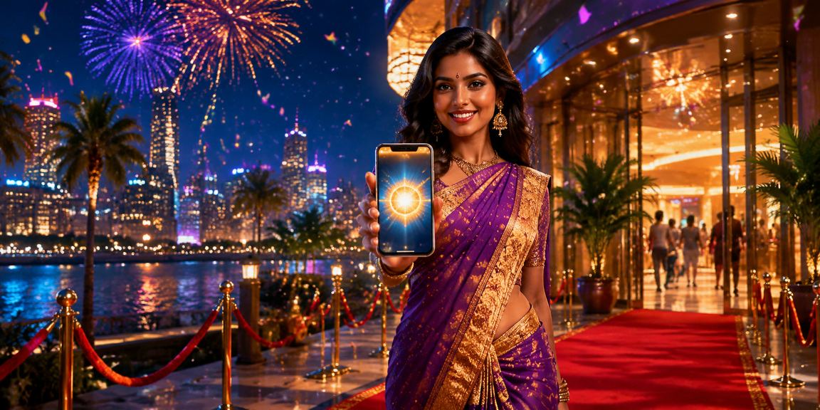 User depositing money from smartphone street scene in Bangalore